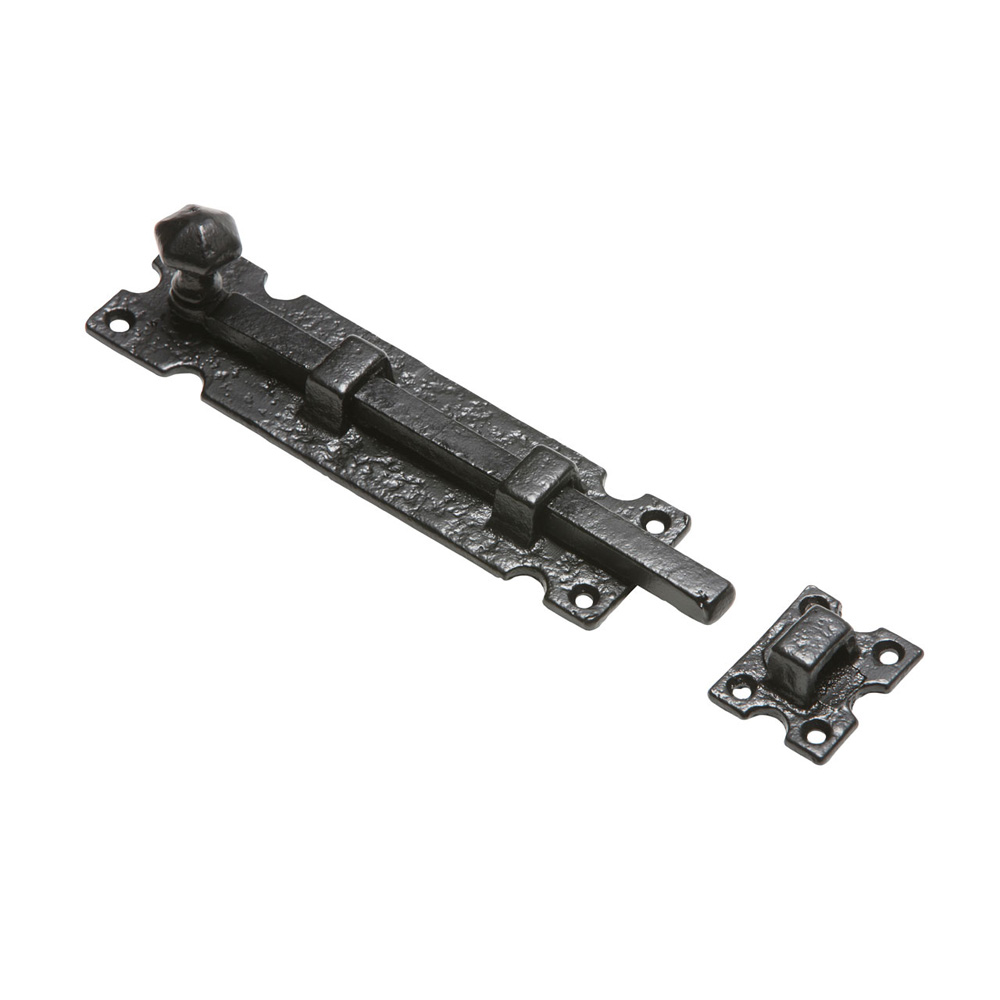 Kirkpatrick 812-8 Straight Bolt 8 Inch - Antique Black
